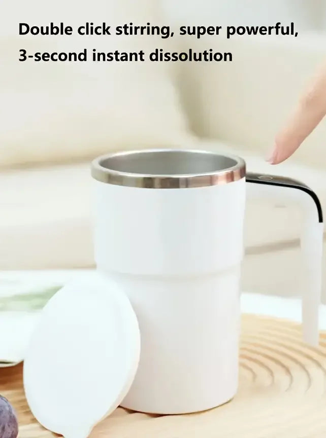 USB Charging Self Stirring Mug White